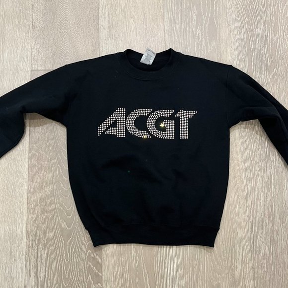 ACGT Rhinestone Crewneck Size Youth Meduim - Picture 1 of 3